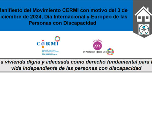 Manifiesto con motivo del Día Internacional de las Personas con Discapacidad